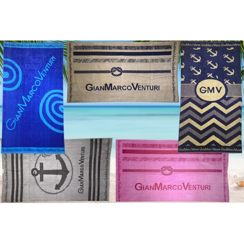 Telo Mare In Cotone Spugna Gianmarco Venturi Mod. Velour